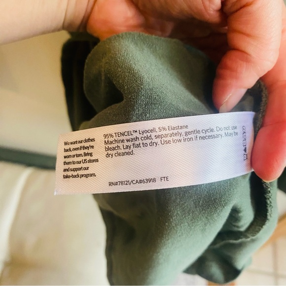 Eileen Fisher Fine Stretch Knit Jersey Scrunch Mock Neck Long Sleeve Tunic M - Picture 7 of 7